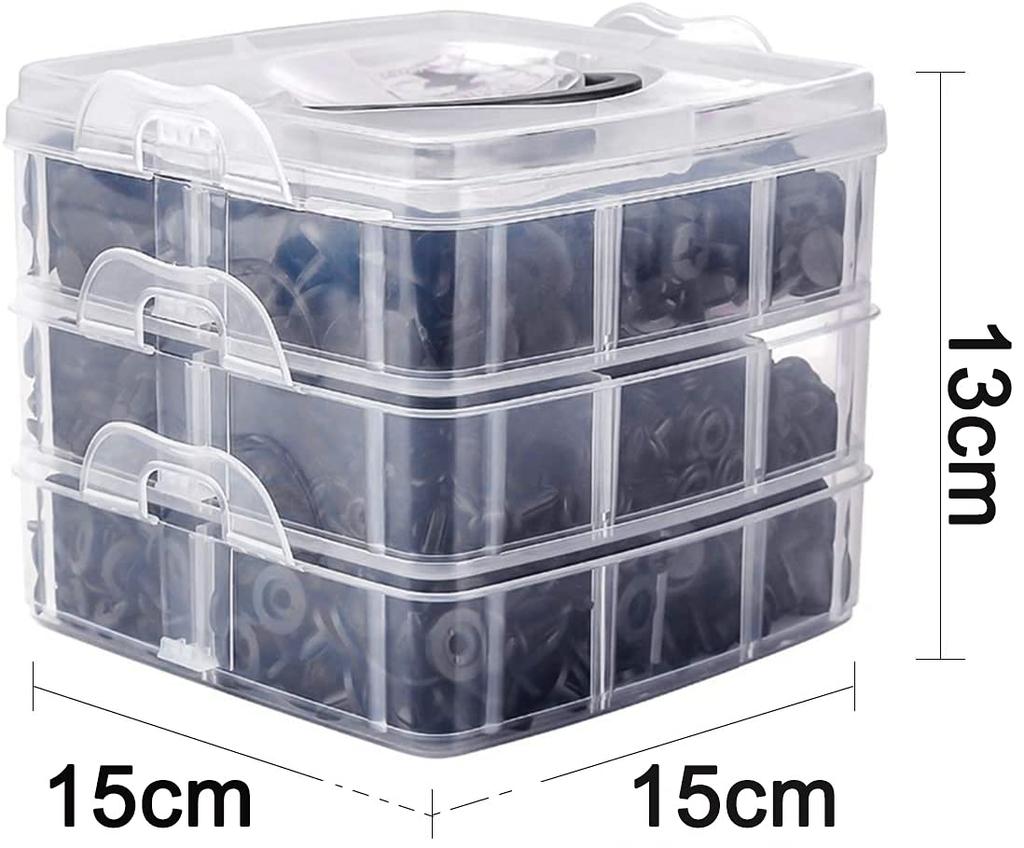 Autoam B10 Bumper Clips, Trim Clips, 620 Pcs, 16 Types, Universal Automotive Fenders, Plastic