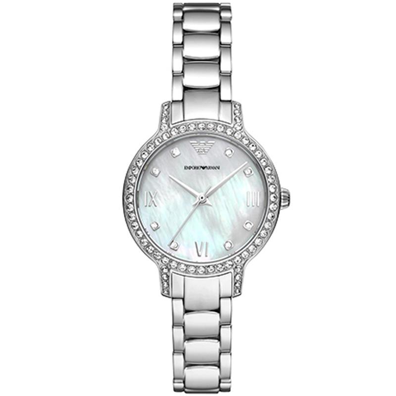 

EMPORIO ARMANI Gypsophila Collection Wrist Watch Quartz Movement Mother of Pearl Color Watch Dial Women s Watch AR11484 Blue Dial