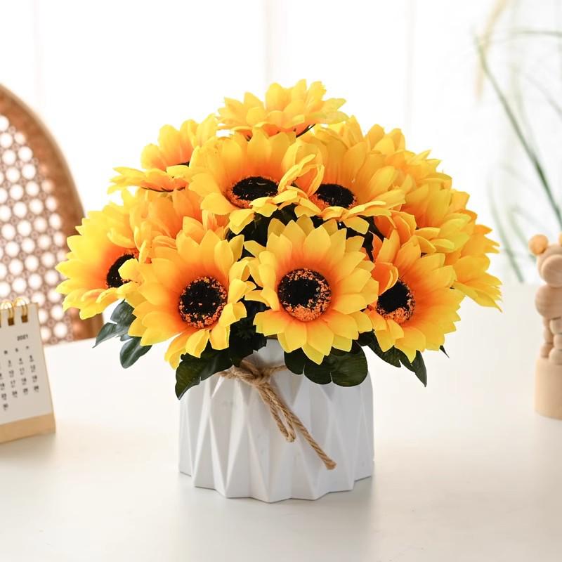 Indoor Artificial Flower Bouquet Decor for Office or Living Room