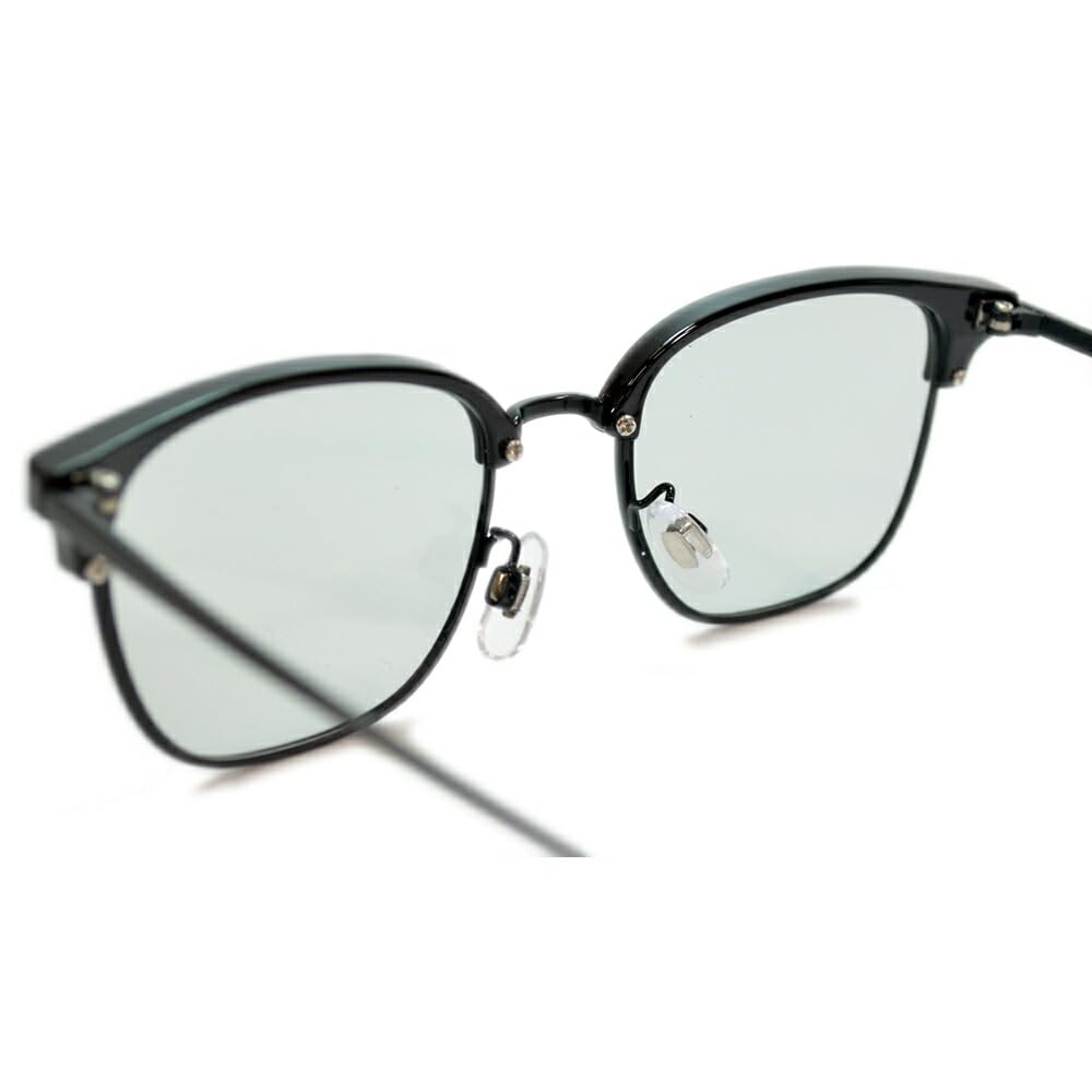 [MERRY PLEASURE] Sunglasses for Men and Women, Fashion Glasses, Browline, Semi-Tinted, Lightly Tinted Lenses