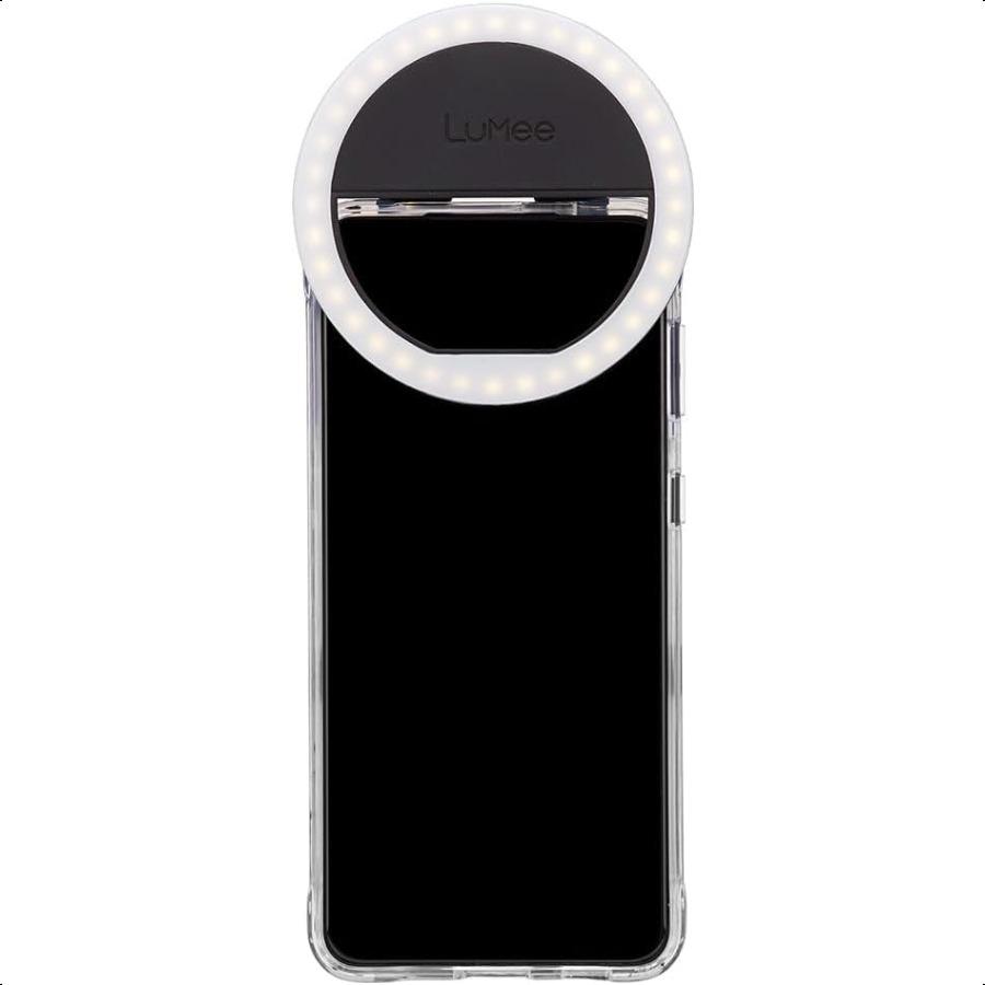 

Светодиодная кольцевая лампа Lumee Studio Clip Light для ноутбуков, мониторов, смартфонов, планшетов, портативная и перезаряжаемая, черная United States