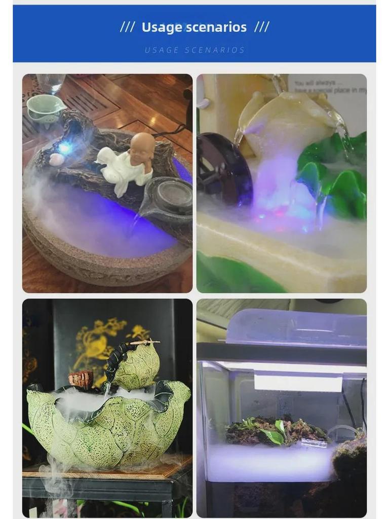 Umidificatore a nebbia a ultrasuoni per acquari e stagni