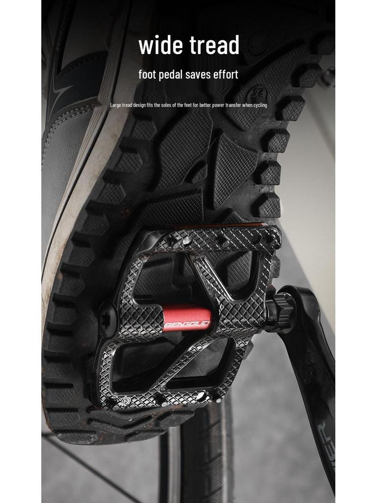 Bunggo Cykelpedaler i Aluminiumlegering - Vattentäta, Dammtäta, Dubbla DU-lager för Utomhuscykling