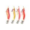 4/5Pcs Durable Luminous Squid Fishing Lure 3D Eyes Wooden Shrimp Bait  Fishing Accessories