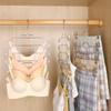 Multi-Layered Sports Vest Bra Scarf Storage Hook Creative Design Metal Clothes Hanger for Adult Underwear Storage Organization