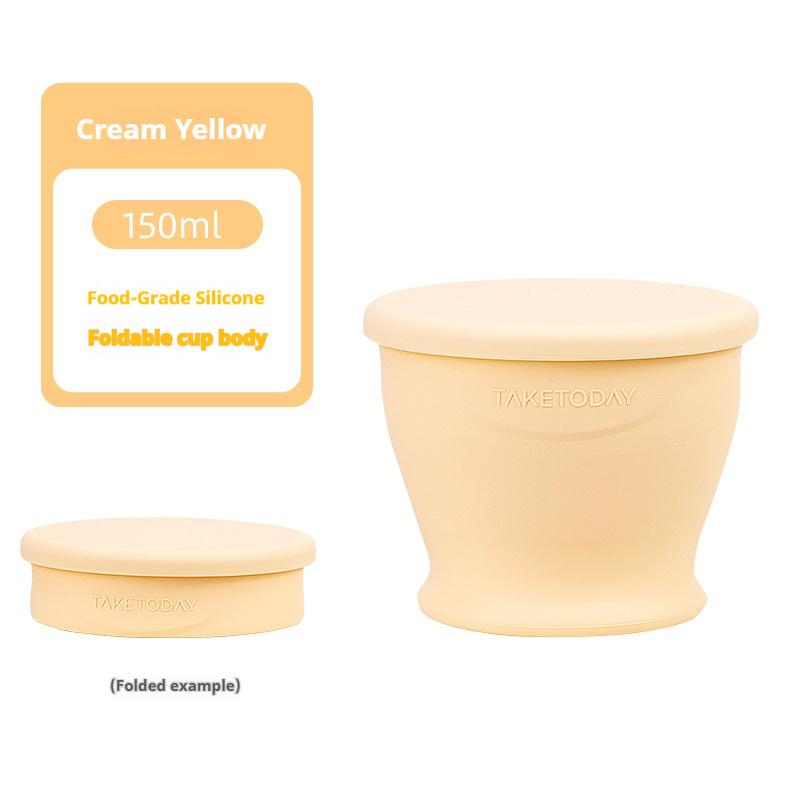 Foldable Water Cup Portable Silicone Outdoor Camping Cup Travel Compressed MouthwashTourist Water Cup High-temperature Resistant