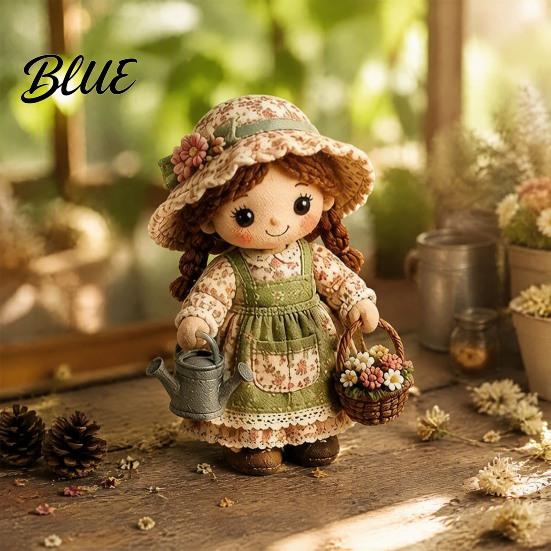 Kreative Filz Bastelsets für Erwachsene Patchwork Puppe DIY Set Niedliche Stoff Stofftier Nähaktivität Stressabbau Blumenmädchen Set Erwachsene Handgemacht