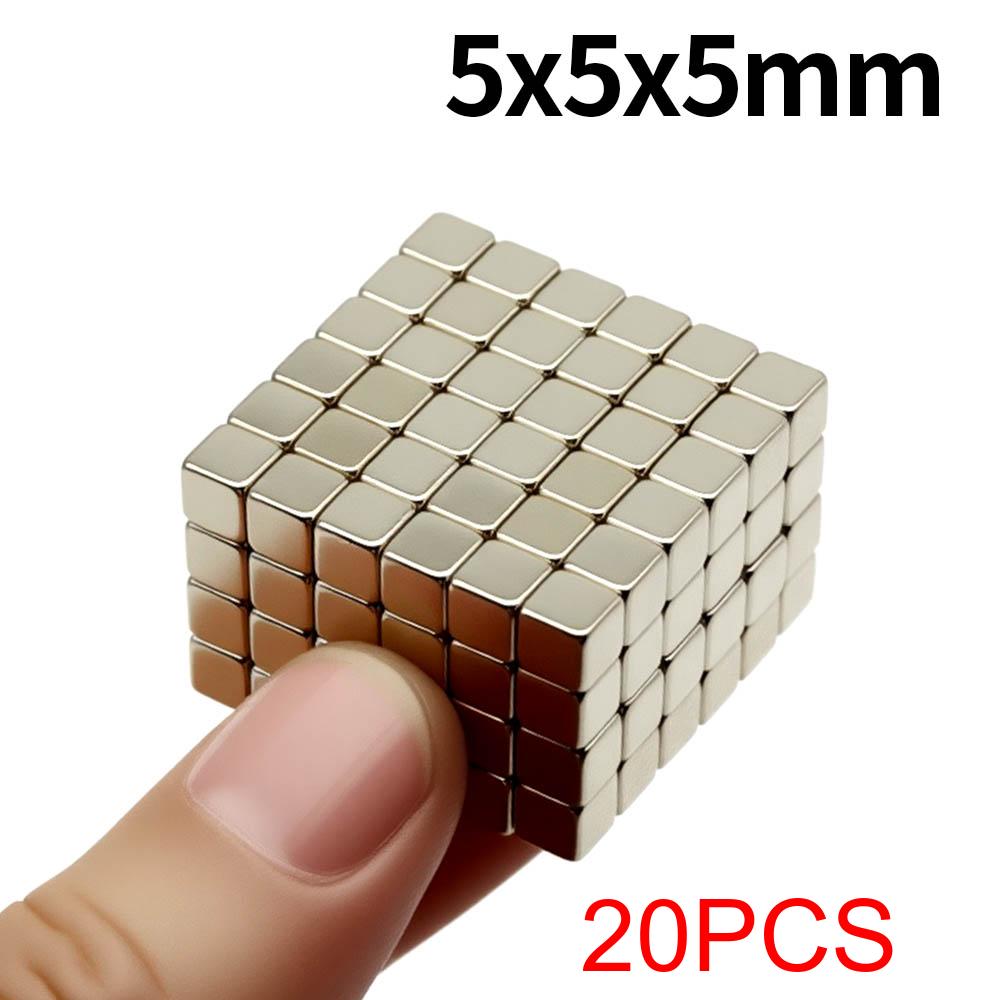 5x5x5mm Super Strong Neodymium Magnet N35 NdfeB Permanent Magnetic imanes Block Powerful Magnets Refrigerator Magnet