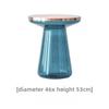 Luxury Glass Coffee Tables Living Room Simple Modern Side Table Nordic Bedroom Round Bedside Table Home Decoration Furniture
