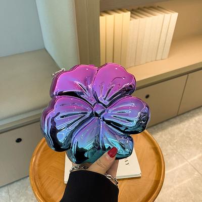 Fashion Lady Personalized Acrylic Flower Hard Shell Women's Chain Small Square Bag 24 Summer New Shoulder Messenger Bag