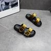 Retro gold buckle velvet cool slippers for women's outer wear summer new slippers for women's summer outer wear slippery versatile casual cool