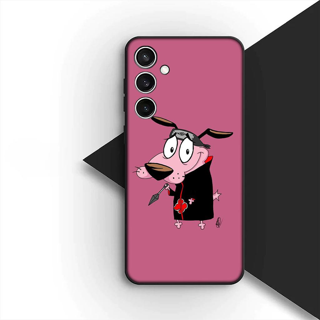 Anime C-Courages C-Cowardlys Dog Phone Case for Samsung Galaxy S20 S22 S21 FE Ultra Plus A07 A17 A15 A16 A25 A57 A37 Cover