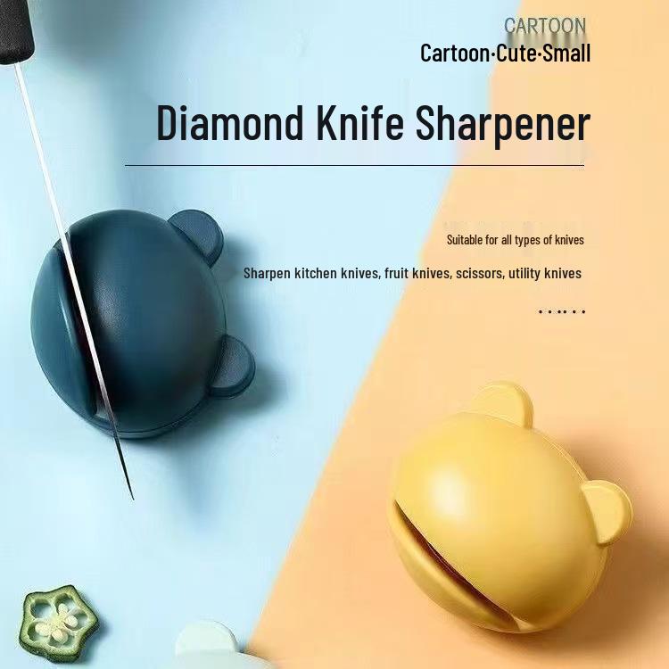 Multi-functional Kitchen Knife & Scissors Sharpener: Quick Stone for Fine Grinding & Fast Blade Sharpening