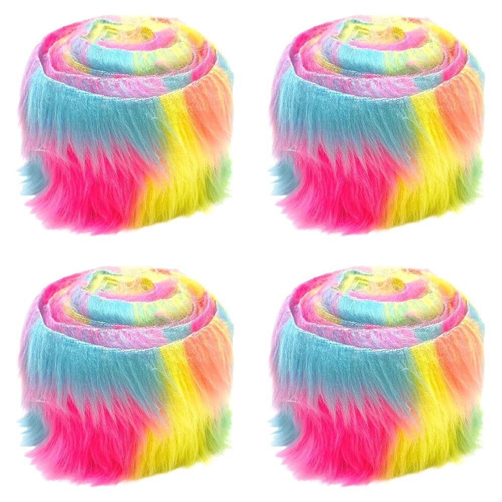 5cm*1.5m Winter Decorative Fabric Supplies DIY Artificial Christmas Decor Ribbon Tapes Fur Stripe