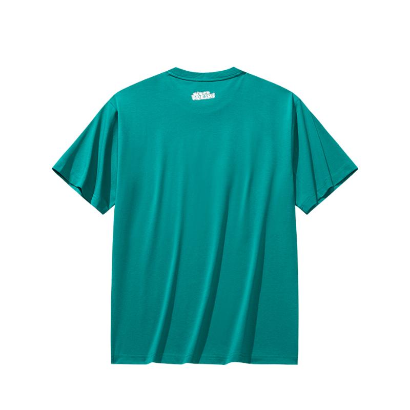 Anta Campus Basketball Knitted Short Sleeve T-Shirt Unisex Tops 152531129-2