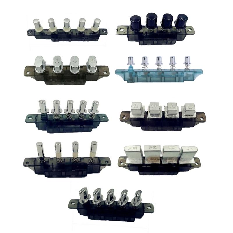 Convenient Piano Type Pushbutton Switch User Friendly Pushbutton Switch Metal Key Switch Perfect for Kitchen Appliances
