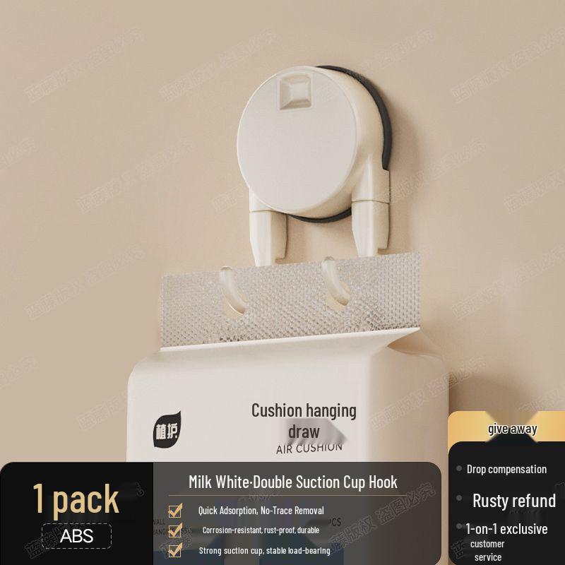 Removable Strong Suction Cup Hook for Coats, Hats, Towels, and More - No-Drill Adhesive for Bathroom or Door.