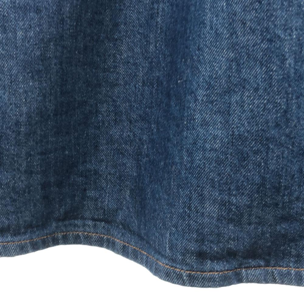 WESTOVERALLS made in Japan collarless long Denim coat F Women Used