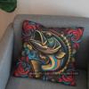 2D Buntes Fischmuster Digitaldruck Kissenbezug Muster Kissenbezug Geeignet für Sofa Schlafzimmer Auto Kissenbezug