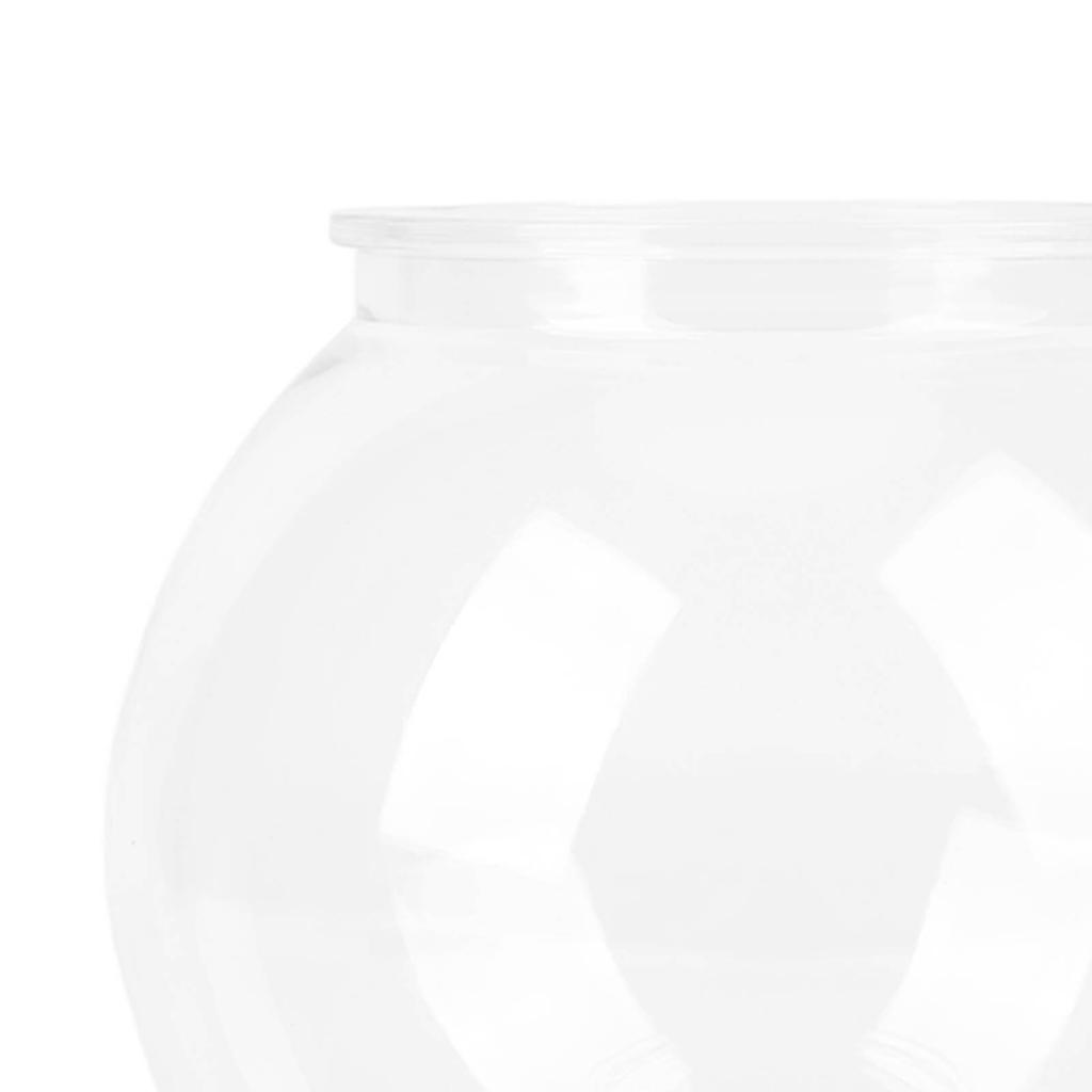 Heavy Duty Plastic Round Fish Bowl Break Proof Multipurpose Small Round Fish for Desk Bookcase Decorations