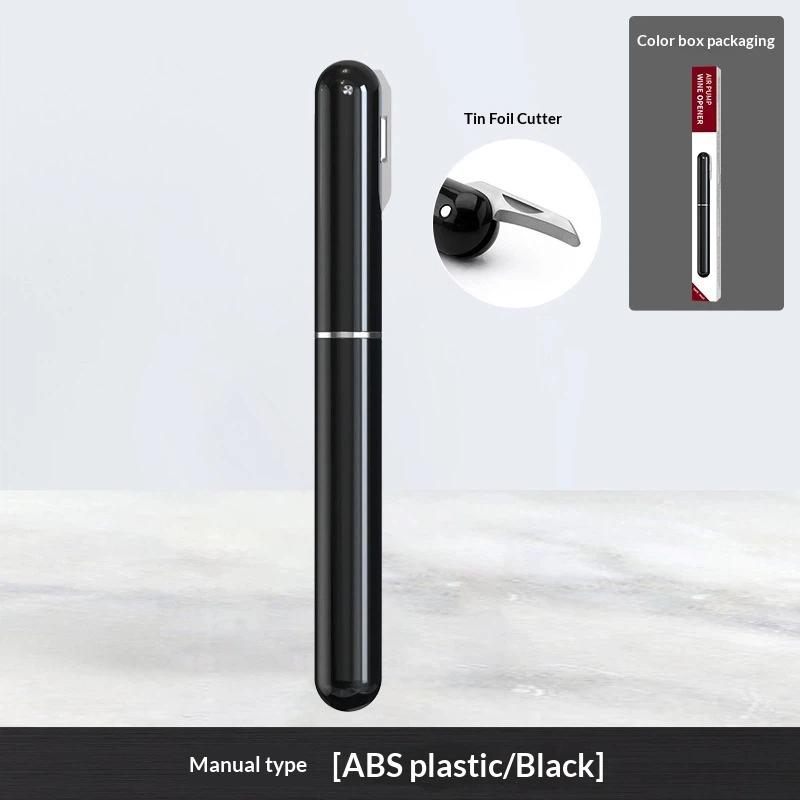 2-in-1 Luftpumpe Weinöffner Tragbar Stiftform ABS-Kunststoff Stift Luftdruck Rotwein Korkenzieher Küchenwerkzeuge Zubehör