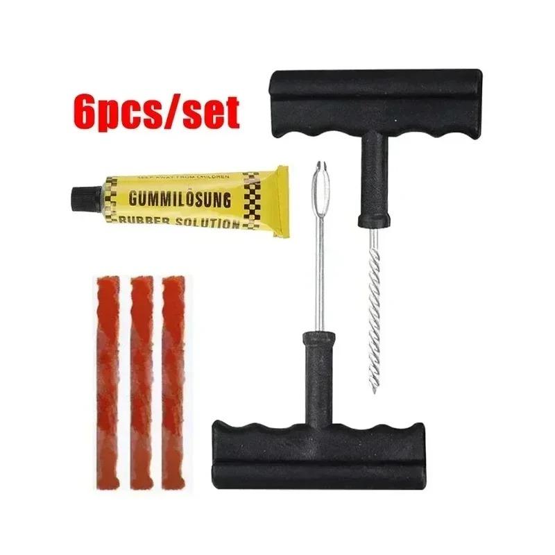 

Urgent Glue Free Repair Set Road Bicycle Tire Repair Tools Bike Tubeless Tire Rubber Bacon Strip And Insertion Tool
