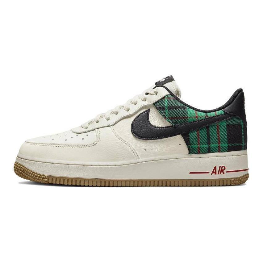 Nike Air Force 1 Low '07 Lx Plaid Pale Ivory Stadium Green Sneakers DV0791-100