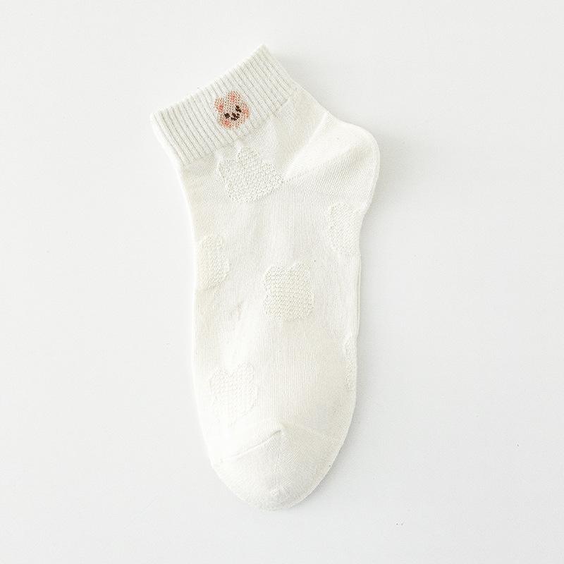 White Socks, Women's Short Socks, Summer Thin and Trendy, Spring and Autumn Mid-calf Socks, Cute Summer