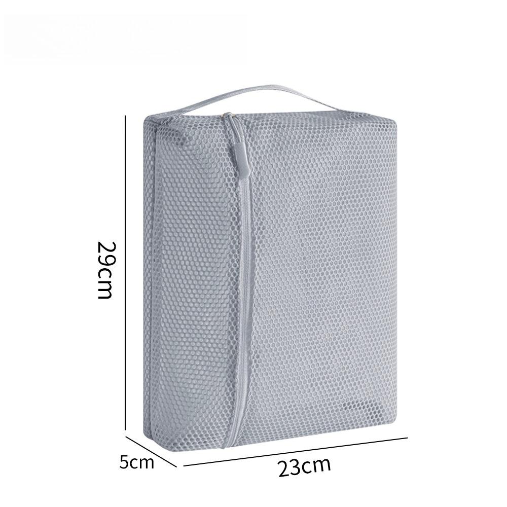1-3pcs Casual Nylon Storage Pouch Transparent Mesh Mesh Pocket Cosmetic Bag with Zipper Swimming Mesh Packing Travel Storage Bag