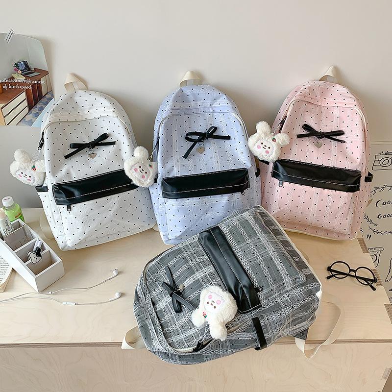 Schoolbag Gentle Lace Design Girl Heart Small Backpack Korean School Bag Elementary School Class Backpack Girlfriend Travel Back