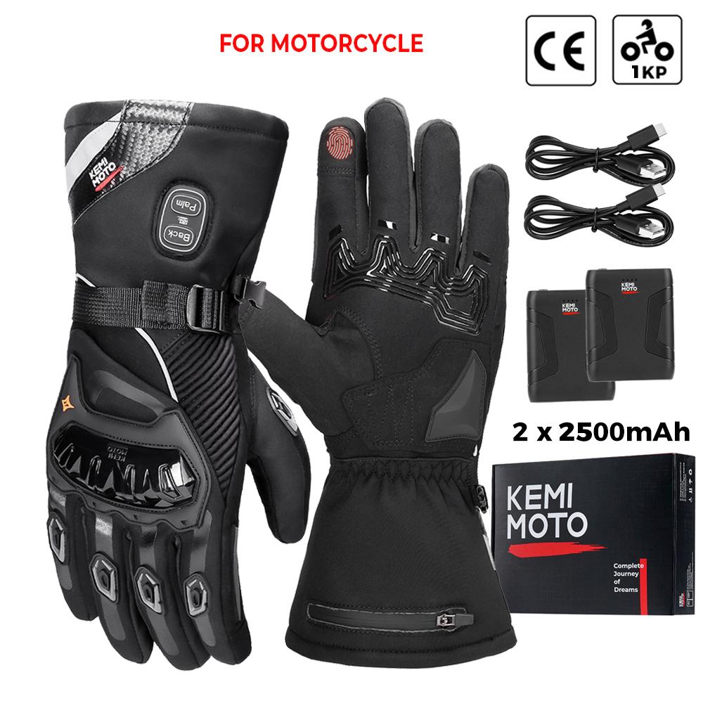 KEMIMOTO Electric Heated Gloves Winter Skiing