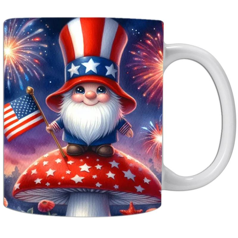 

Новая 1 шт. 350 мл керамическая кружка американский День независимости кофейная кружка кружка для воды стакан для воды автомобиль мотоцикл фестиваль подарки 350ml