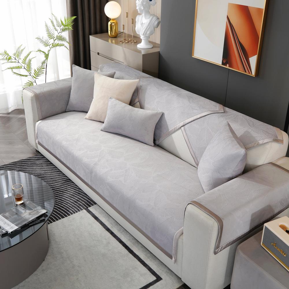 Light Luxury High-End Sofa Cushion, Simple And Modern Winter Four-Season Chenille Seat Cushion, Four-Season Universal Cover Towel Cover Cloth