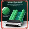 24-Hour Delivery HDB44 Solderless Connector 44Pin D-SUB 44Pin P Hole Plug Breakout Terminal Board Adapter