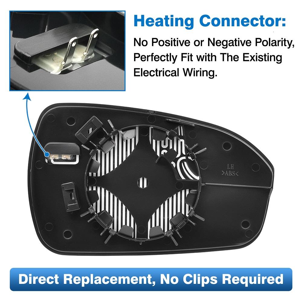 Car Side Mirror Housing Frame Rear View Mirror Holder Black For Ford Fusion 2013 2014 2015 2016 2017 2018 2019 2020 USA Version