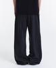 Gicheol Slub Jacquard Stripe Wide Pants (Black)