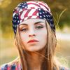 Trifong Men's Bandana Cap Mesh Star Pattern Pirate Hat Quick Dry Sweat Absorption Bandana UV Cut Sweat Stopper Breathable Material Red Blue Do-rag