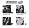 Car Front Seat Covers With Mesh 3MM Car Products Seat Cover Exterior Parts Side Red Bird's Eye Cloth