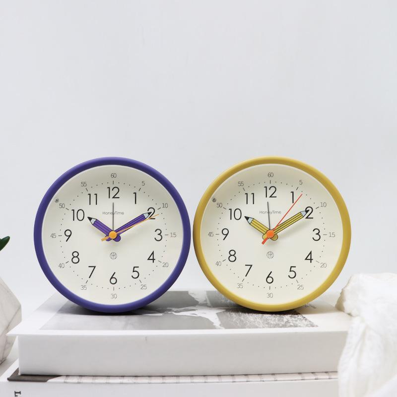 Silent Small Alarm Clock for Students To Use As A Special Wake-up Artifact To Display Desktop Mini Children's Clock Desk Clock