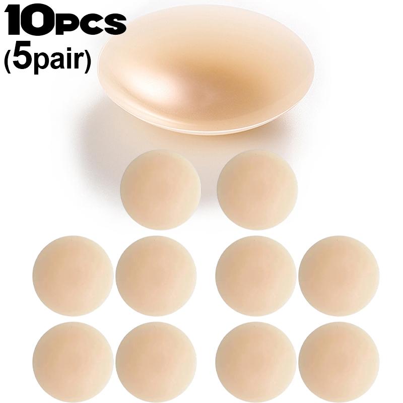2-10PCS New Silicone Nipple Cover Women Reusable Breast Lingerie Bra Sticker Invisible Petal Lift Up Adhesive Pads Chest Pasties