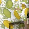 Cortinas de Tule com Flores de Limão para Sala de Estar Cortina Transparente para Quarto Cozinha Persianas Cortinas Voile