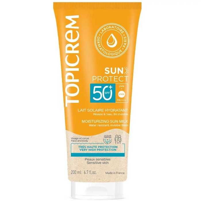 Topicrem Sun Protect Lait Solaire Hydratant SPF50 200Ml