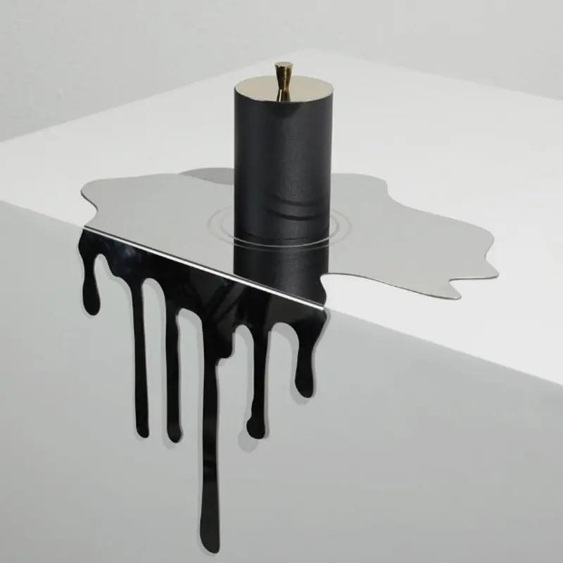 For Modern Simple Stainless Steel Water Drop Reflection Decoration Living Room Porch Office Study Soft Decoration Room Decor