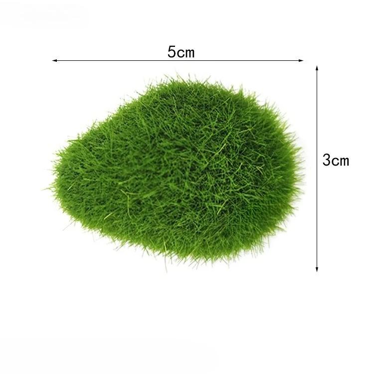 10pcs Simulated Moss Stones for Home Garden Flower Pots - Micro Landscape Decor & Garden Ornaments