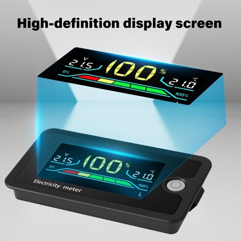 8-100V Battery Capacity Indicator LCD Car Motorcycle Voltmeter Electricity Meter Digital Battery Charge Levels Indicator