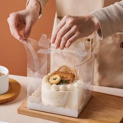 Boîte à gâteau transparente créative