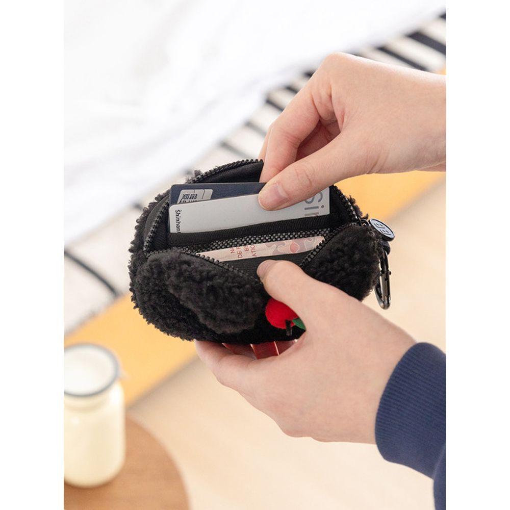 Romane Brunch Brother Moguri Buckle Card Wallet