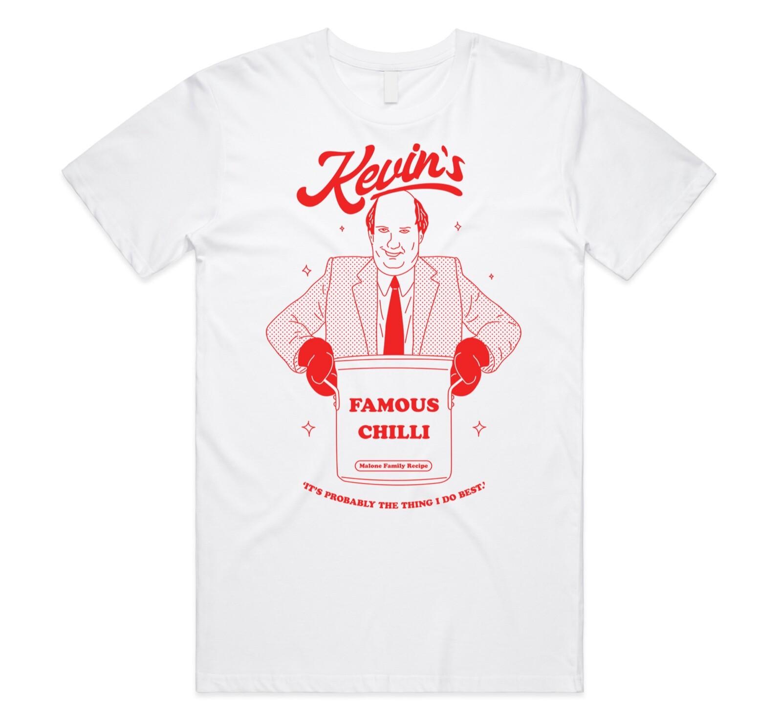 Kevin s Famous Chilli T-shirt Tee Funny The US Office Malone Family Recipe XXXXL