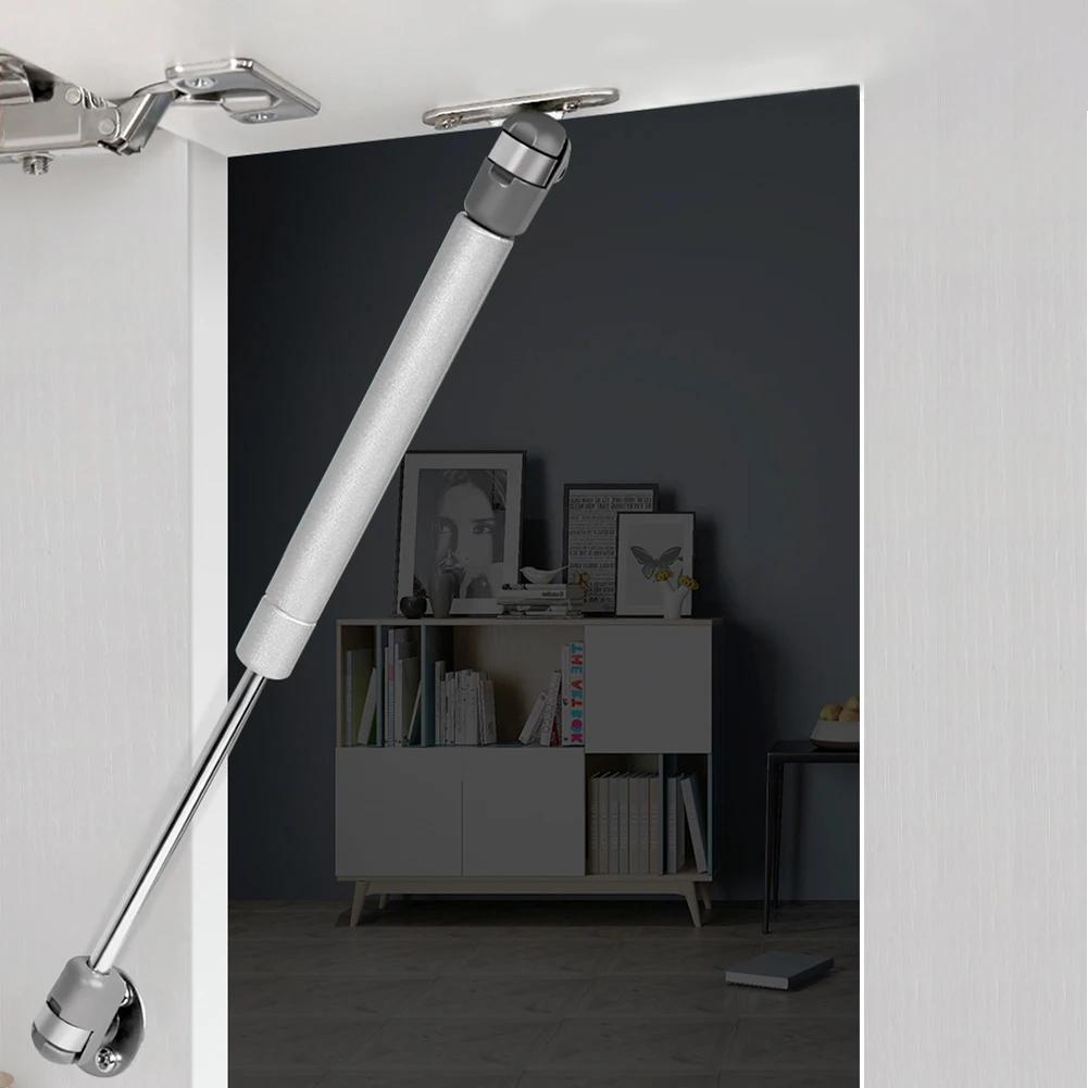 6PCS 80N/100N/120N Furniture Hinges Stay Soft Close Open 2pcs Hydraulic Furniture Door Lift Support Silent for Kitchen Cupboard