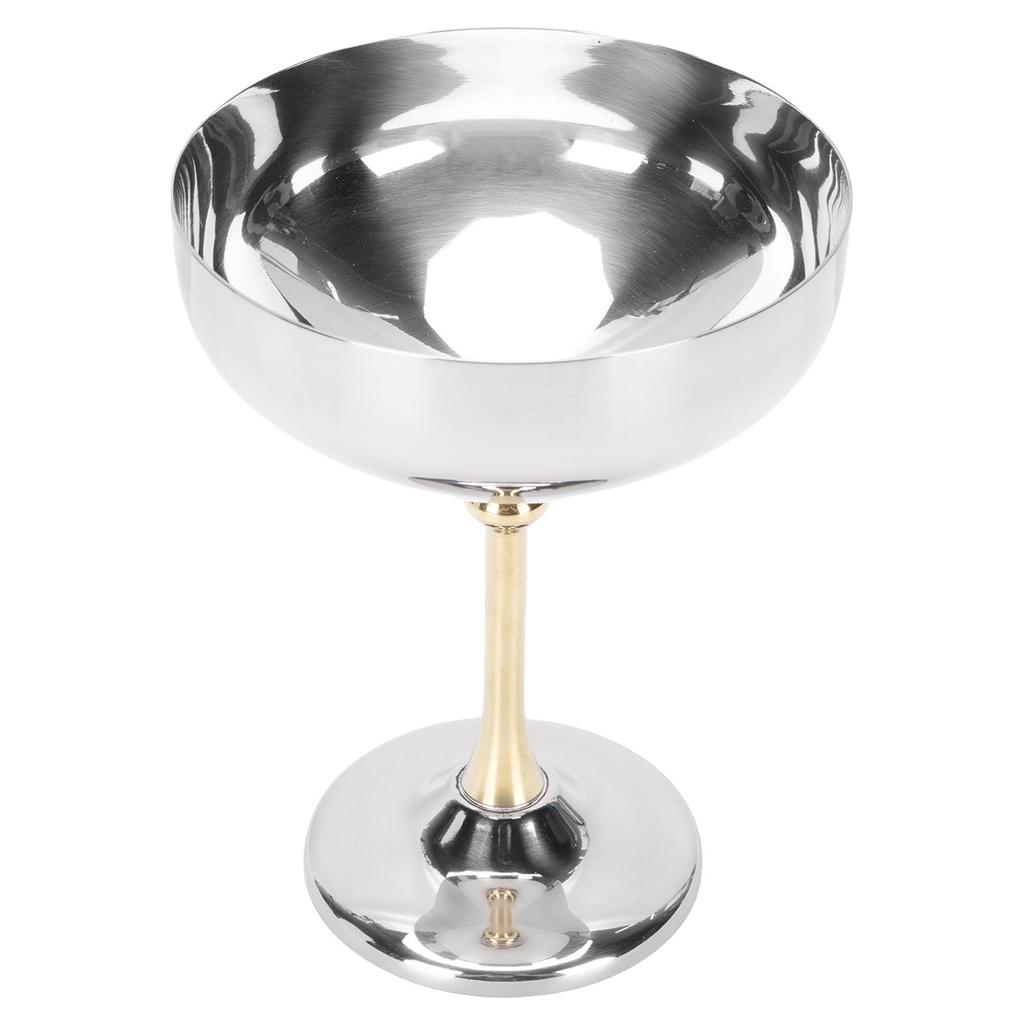 Ice Cream Serving Cup Stainless Steel Footed Ice Cream Cup for Dessert Fruit Salad Pudding B